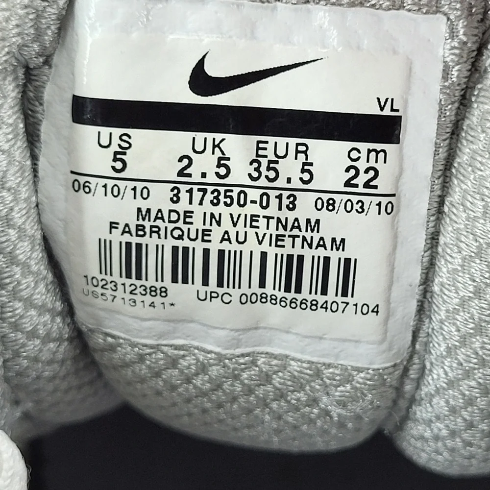 Nike Team Destroyer Golf Shoes Womens 5 White Lacrosse Cleats 317350013 Sneakers